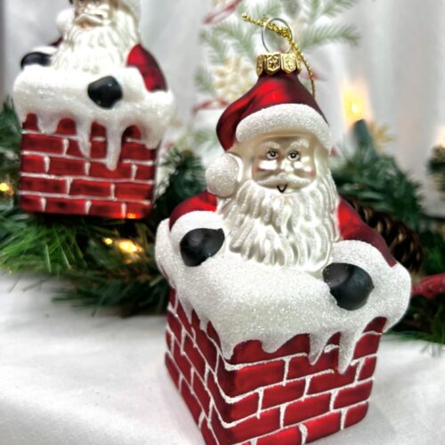 Hanging Santa in Chimney