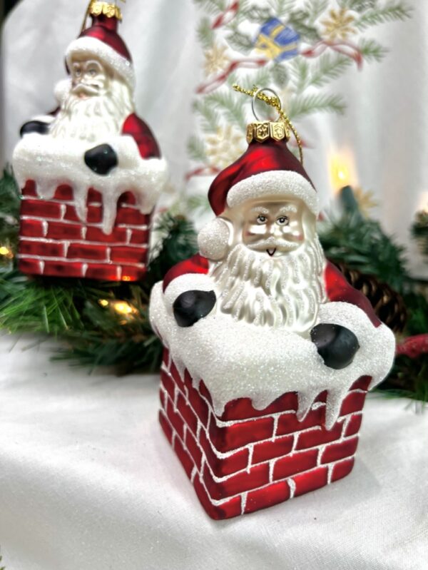 Hanging Santa in Chimney