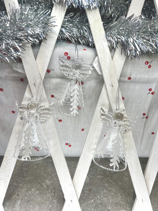 Glass Angel Christmas Tree Decoration