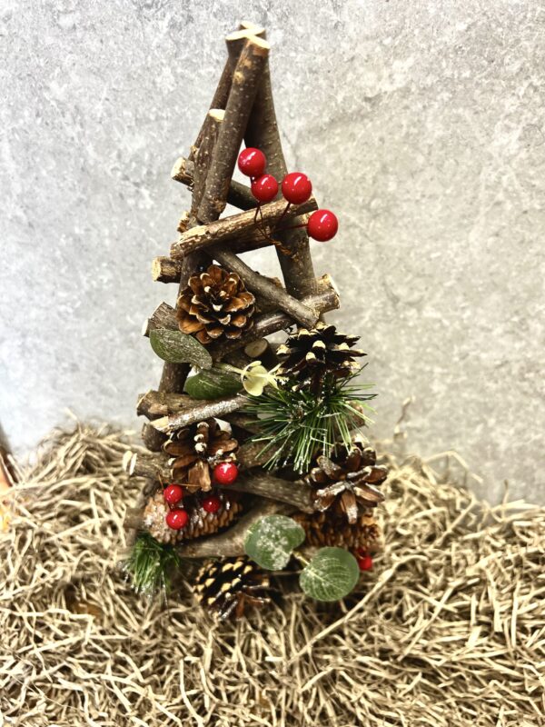 Pinecone and Berry Tree Decoration