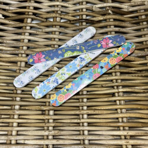 Blue Botanical Nail File