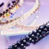 navy Crystal Hair band