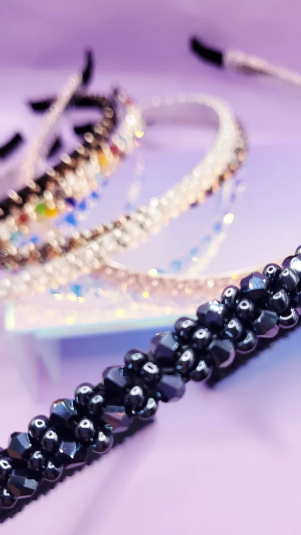 navy Crystal Hair band