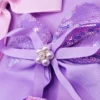 purple Pearl Sparkly Hair Bow